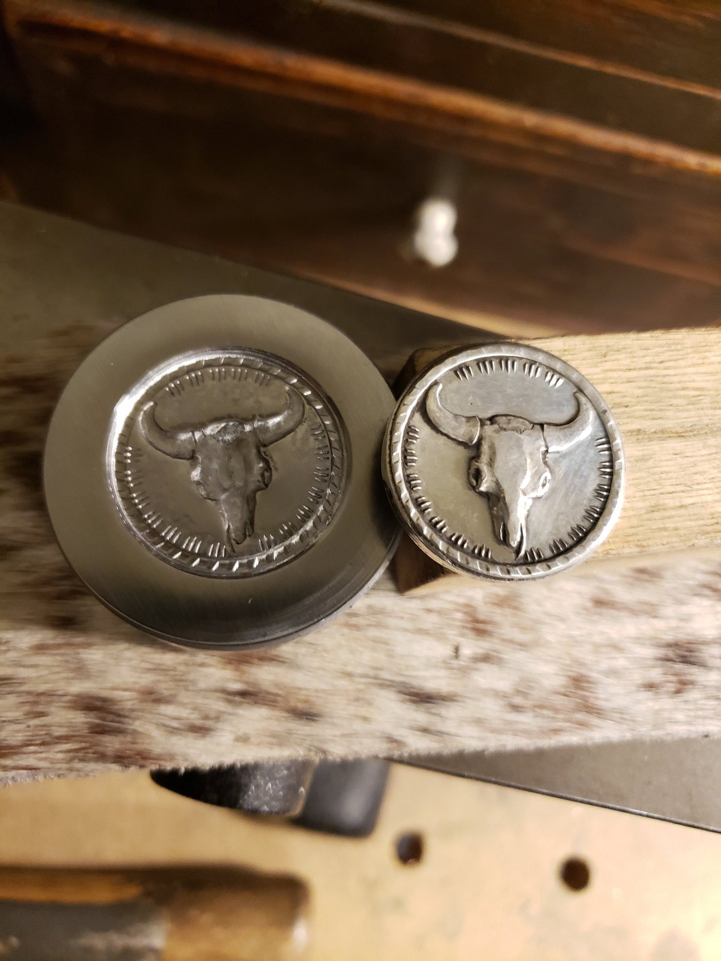 Brandvik Tools Buffalo Skull Impression Die - Good Medicine