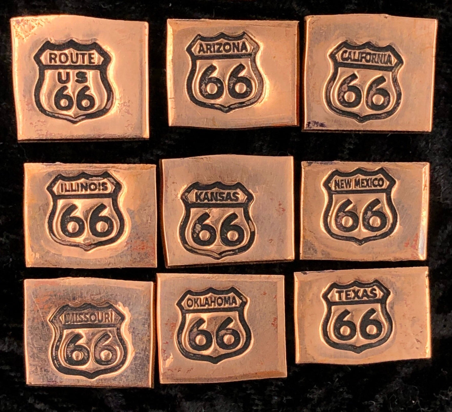 Texas Route 66 Metal Stamp