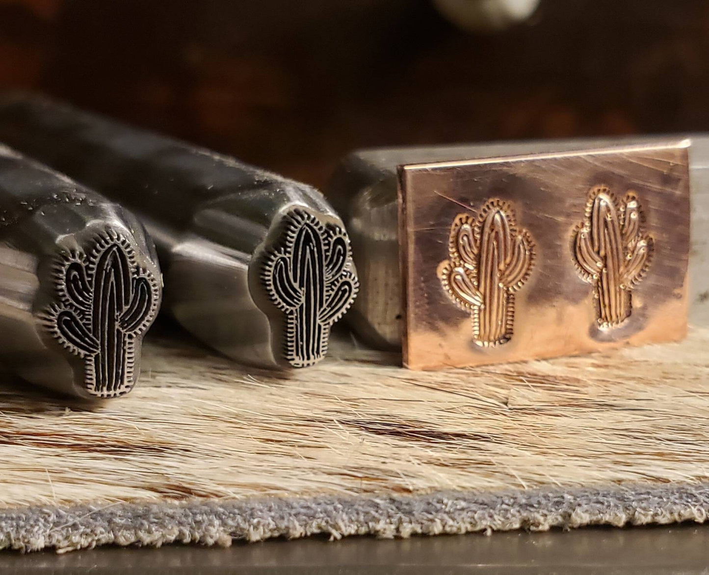 Saguaro Cactus Metal Stamp