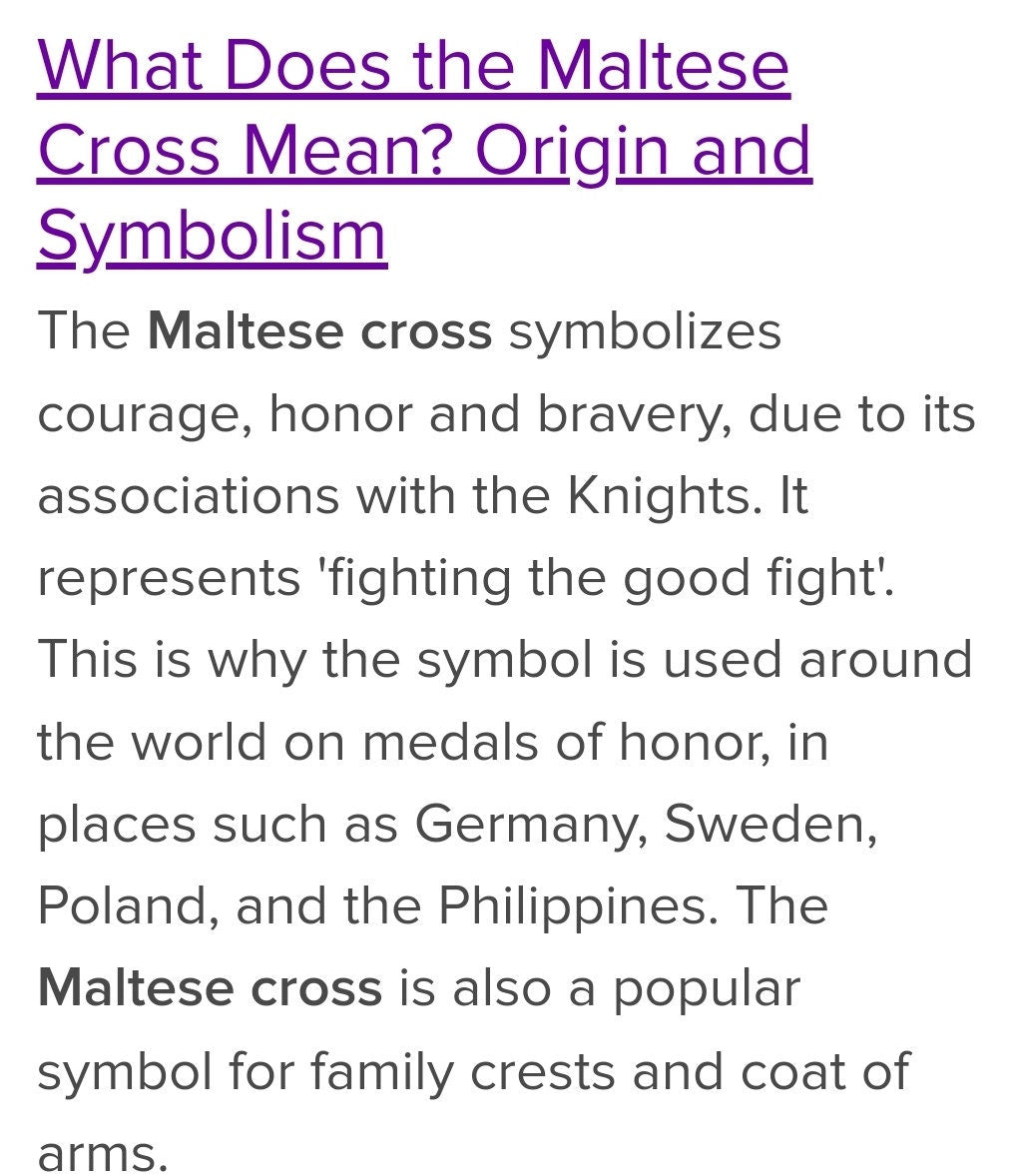 Maltese Cross- Metal Stamp