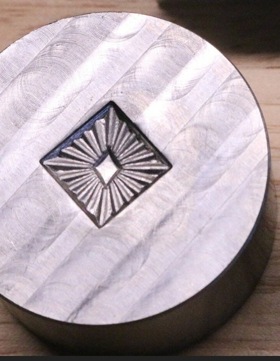 Impression Die-1 Inch Square Concho #2