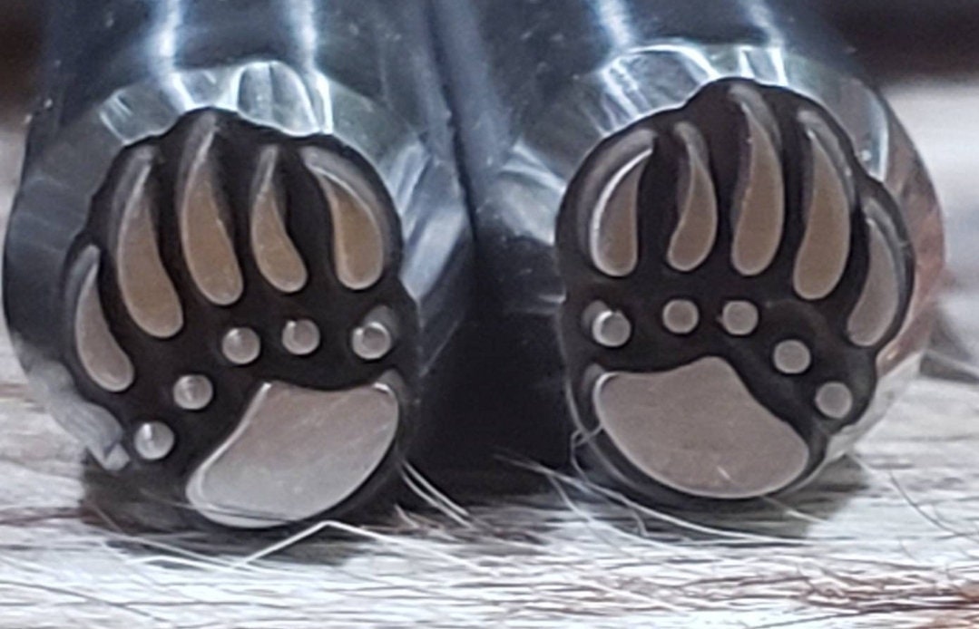 Grizzily Bear Paws Metal Stamps