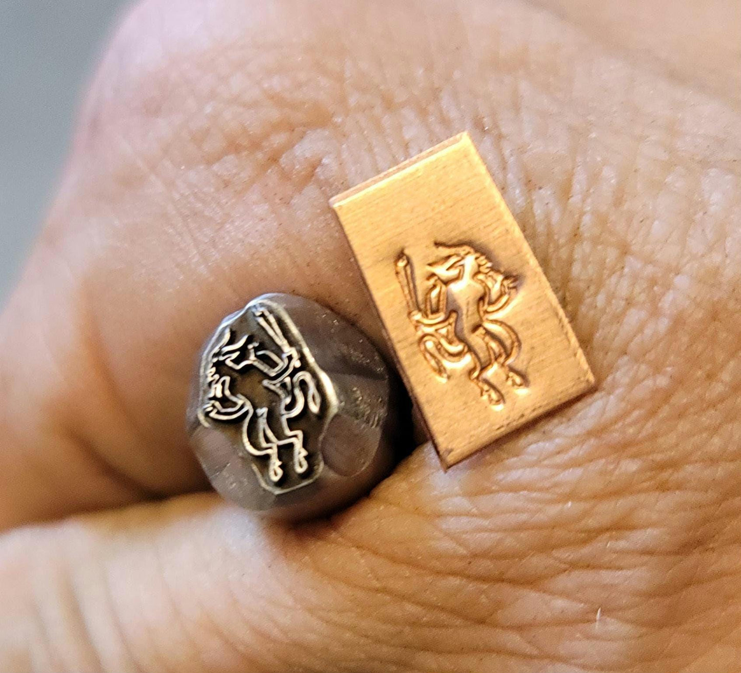 Krampus Metal Stamp