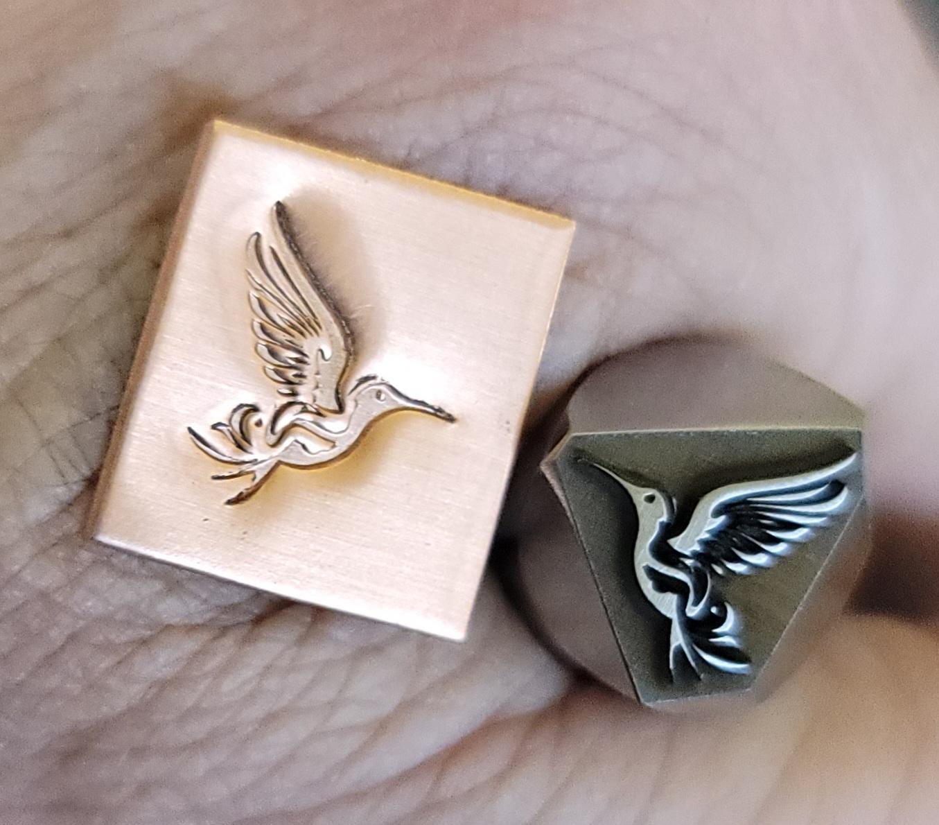 Metal Stamp- Tribal Hummingbird
