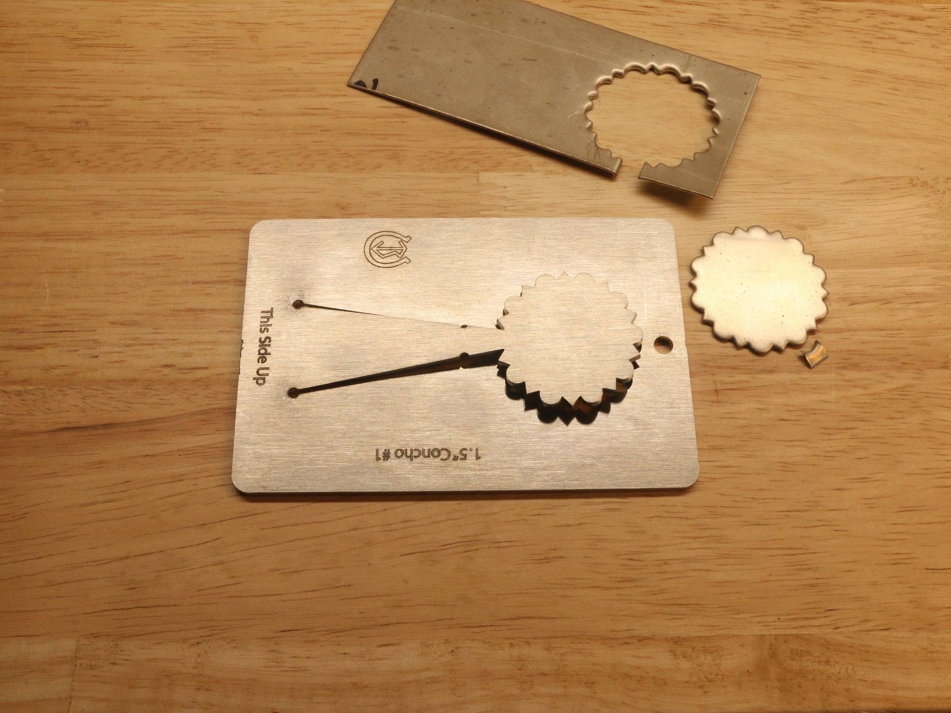 Brandvik Tools 1.5" Round Concho Making Kit Pancake Die