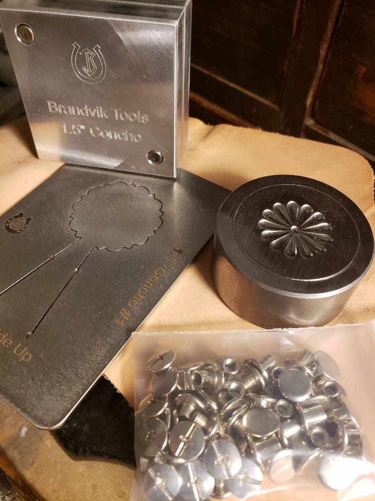 Brandvik Tools 1.5" Round Concho Making Kit