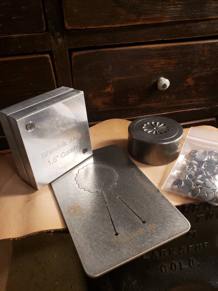 Brandvik Tools 1.5" Round Concho Making Kit
