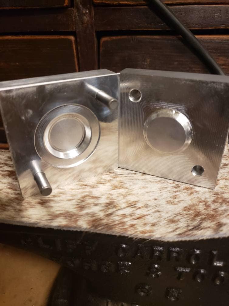 Brandvik Tools 2" Round Flat-Top Concho Forming Die