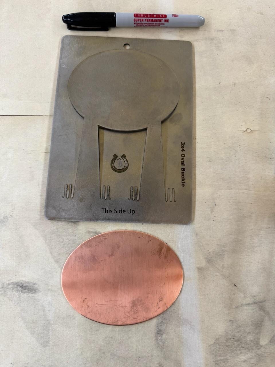 Brandvik Tools 3" x 4" Oval Buckle Pancake die