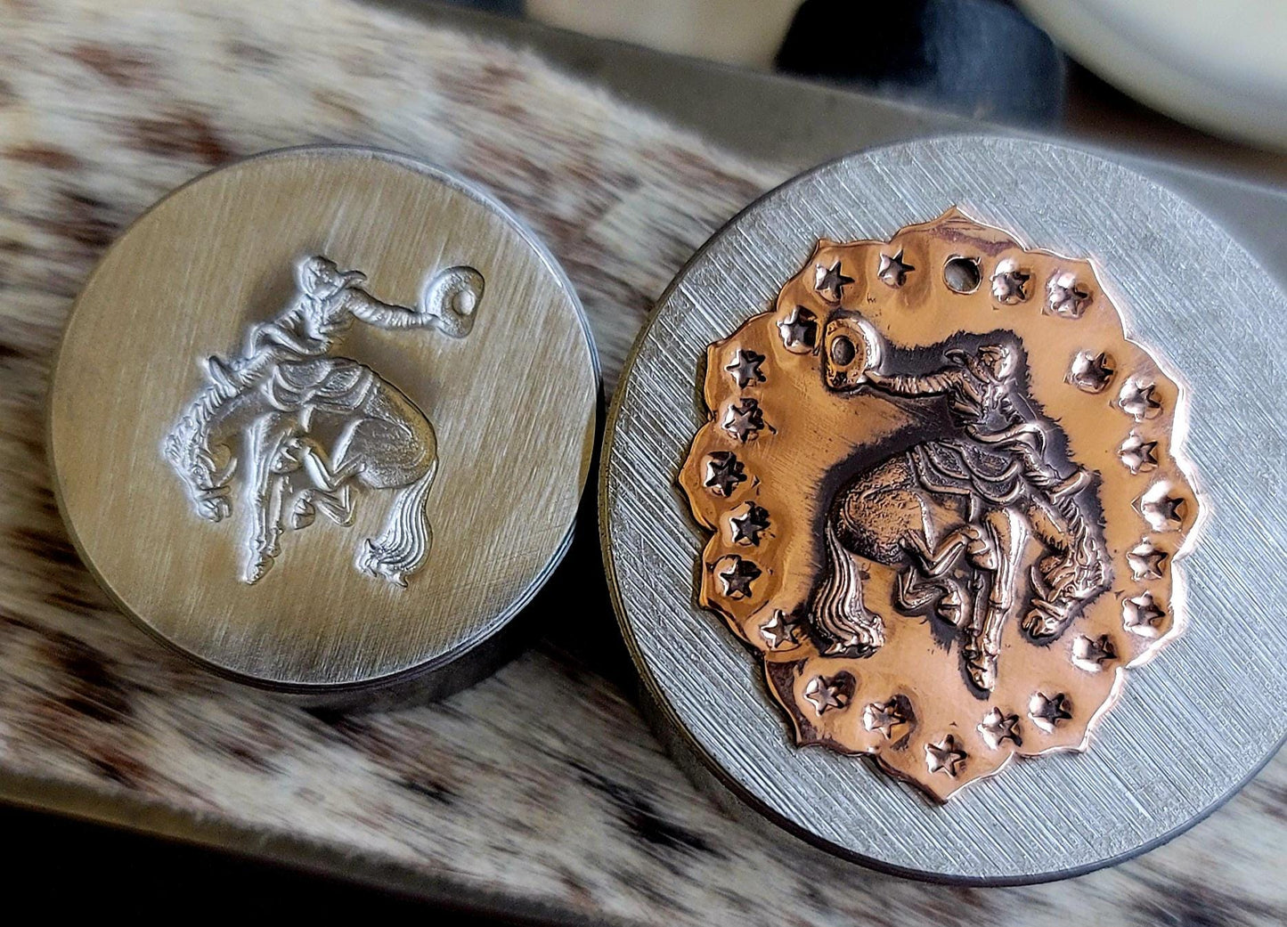 Impression Die- Bucking Bronc w/Cowboy - Brandvik Tools