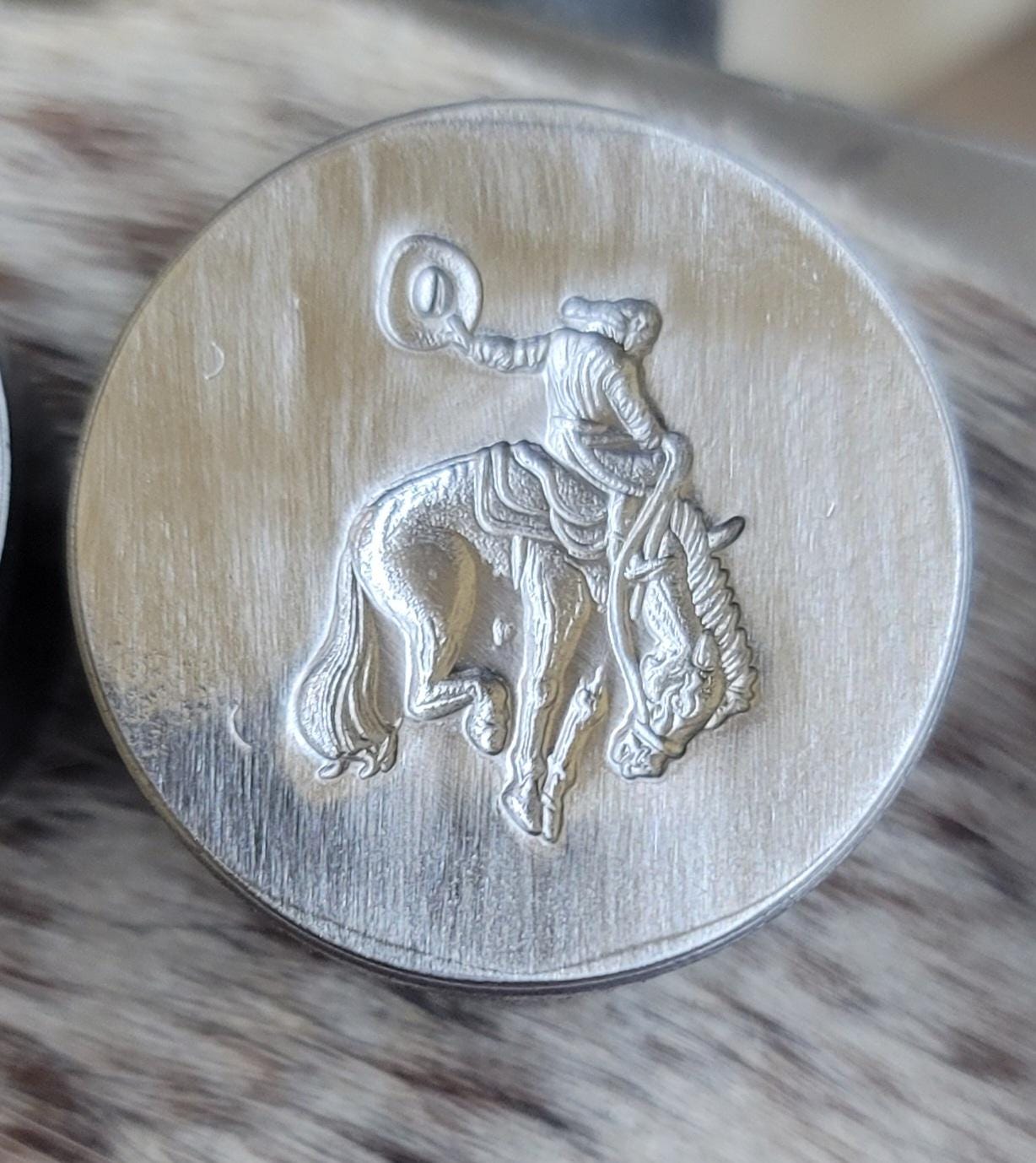 Impression Die- Bucking Bronc w/Cowboy - Brandvik Tools
