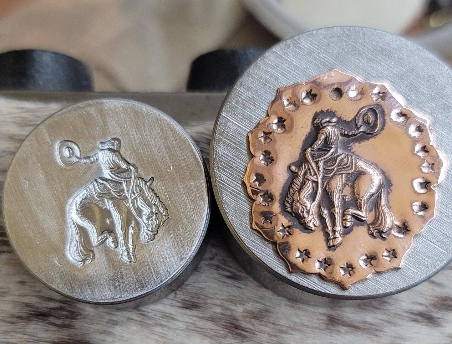 Impression Die- Bucking Bronc w/Cowboy - Brandvik Tools