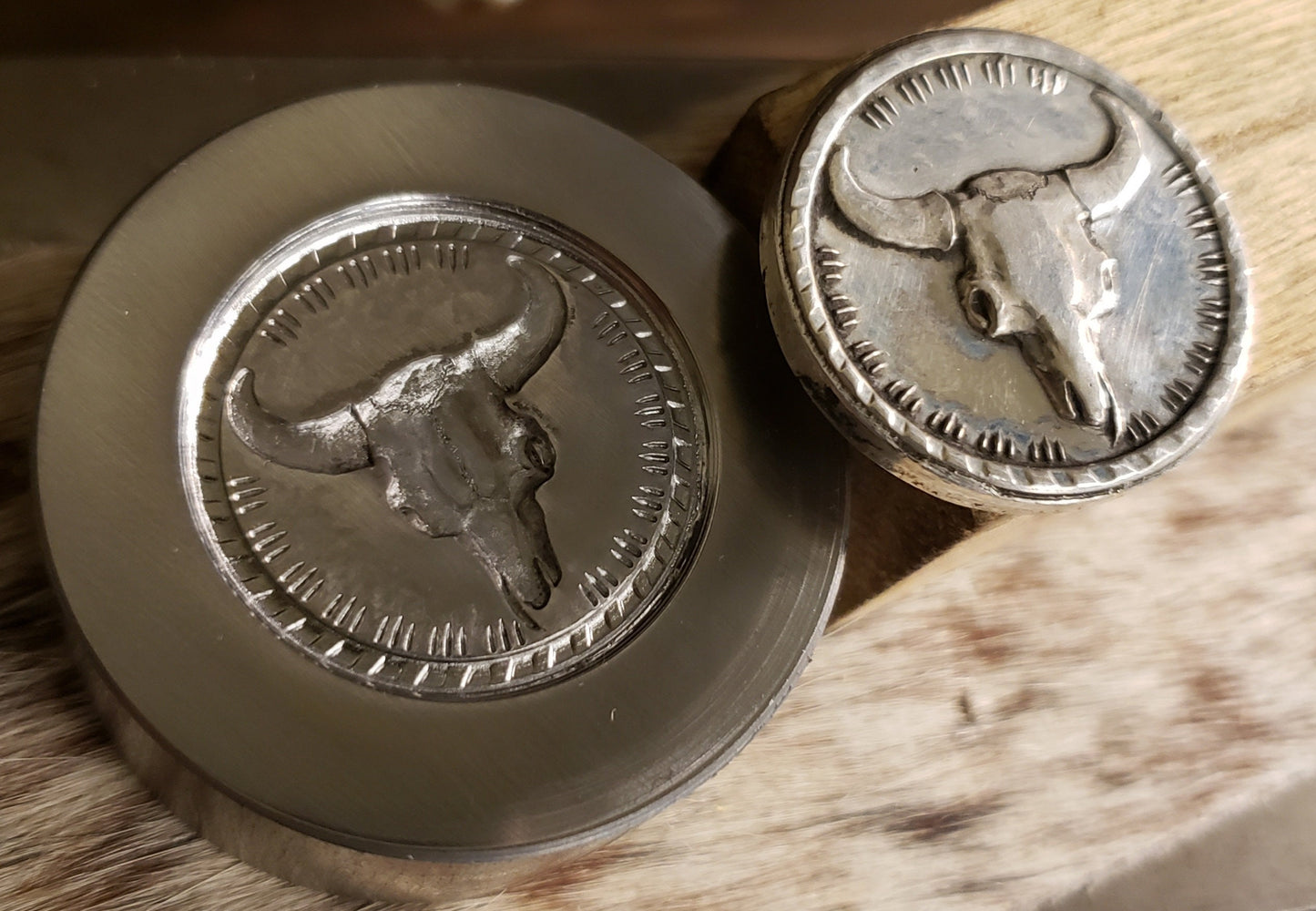 Brandvik Tools Buffalo Skull Impression Die - Good Medicine