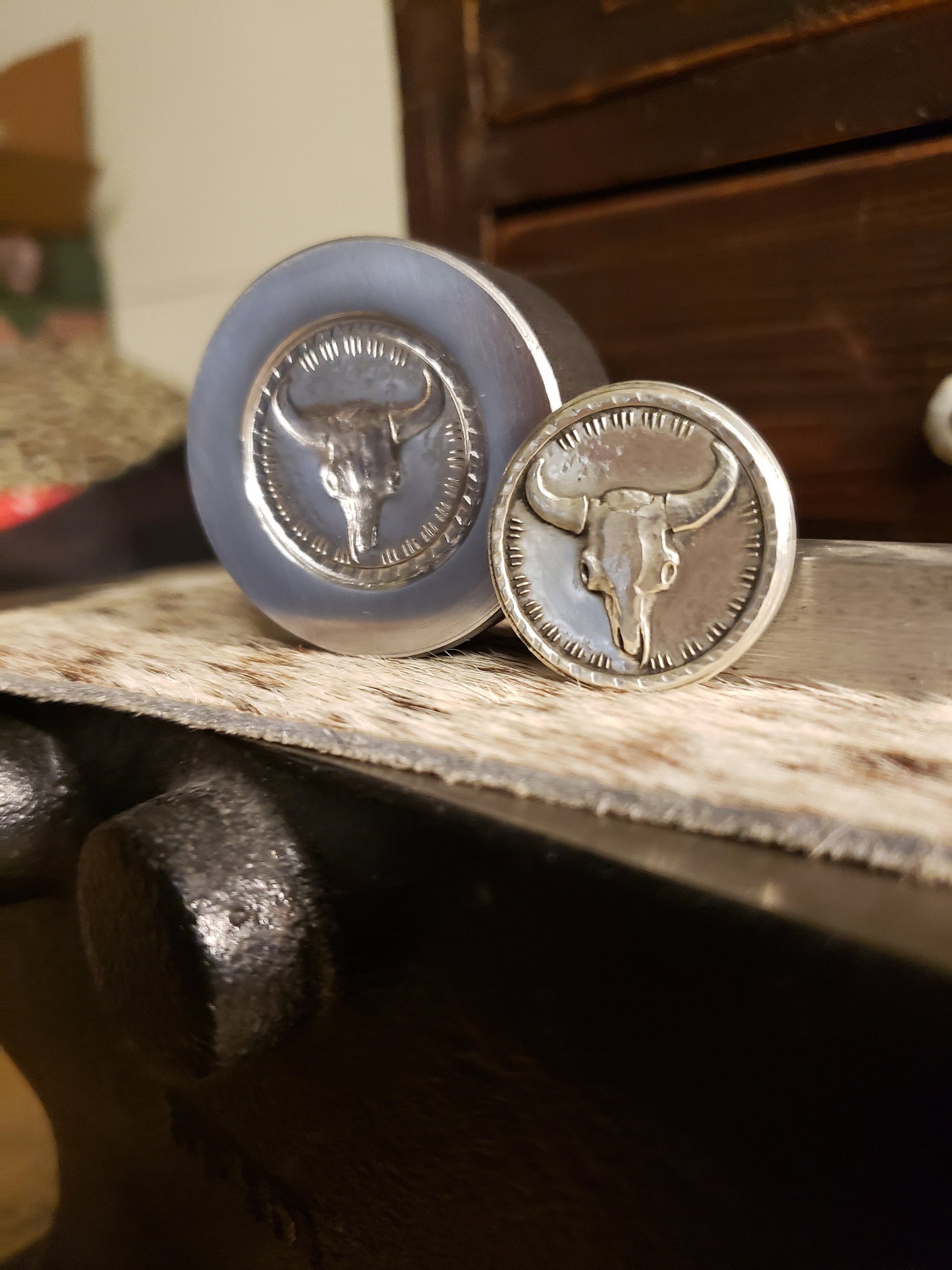Brandvik Tools Buffalo Skull Impression Die - Good Medicine