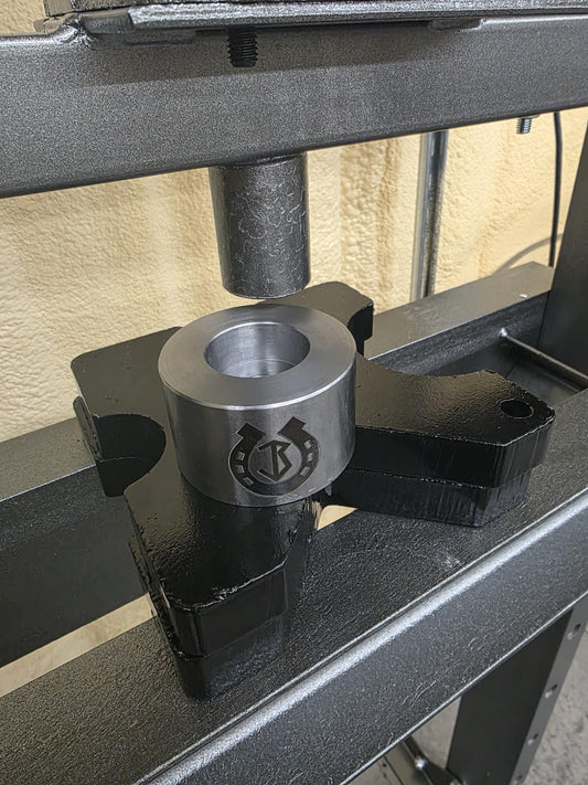 Photo of Brandvik Tools' Press Modification for Silversmiths. 
