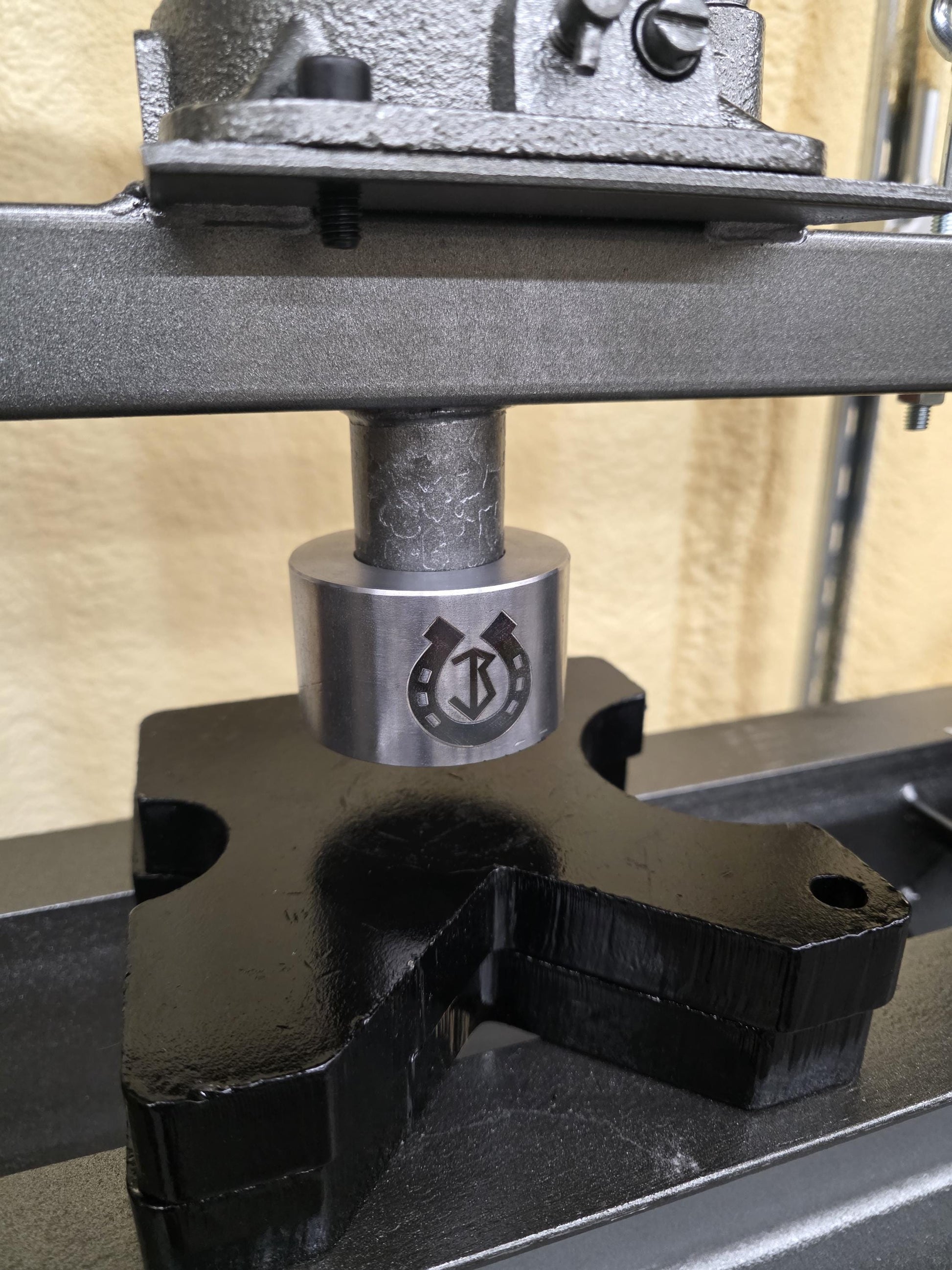 Photo of Brandvik Tools' Press Modification for Silversmiths. 