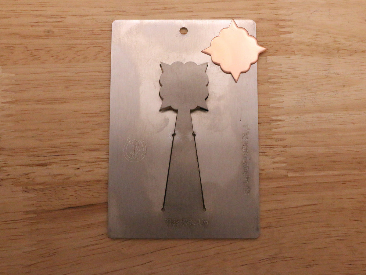 1 inch Square Concho Pancake Die #3
