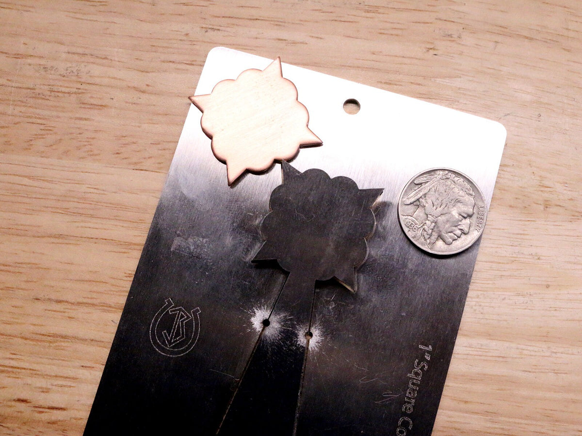 1 inch Square Concho Pancake Die #3
