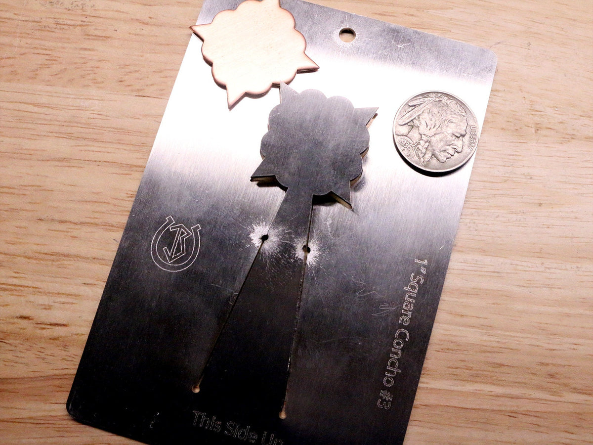 1 inch Square Concho Pancake Die #3