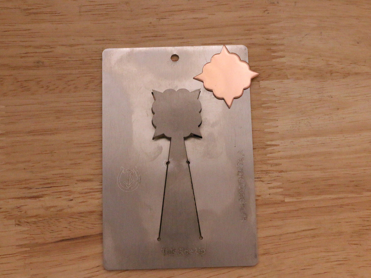 1 inch Square Concho Pancake Die #3