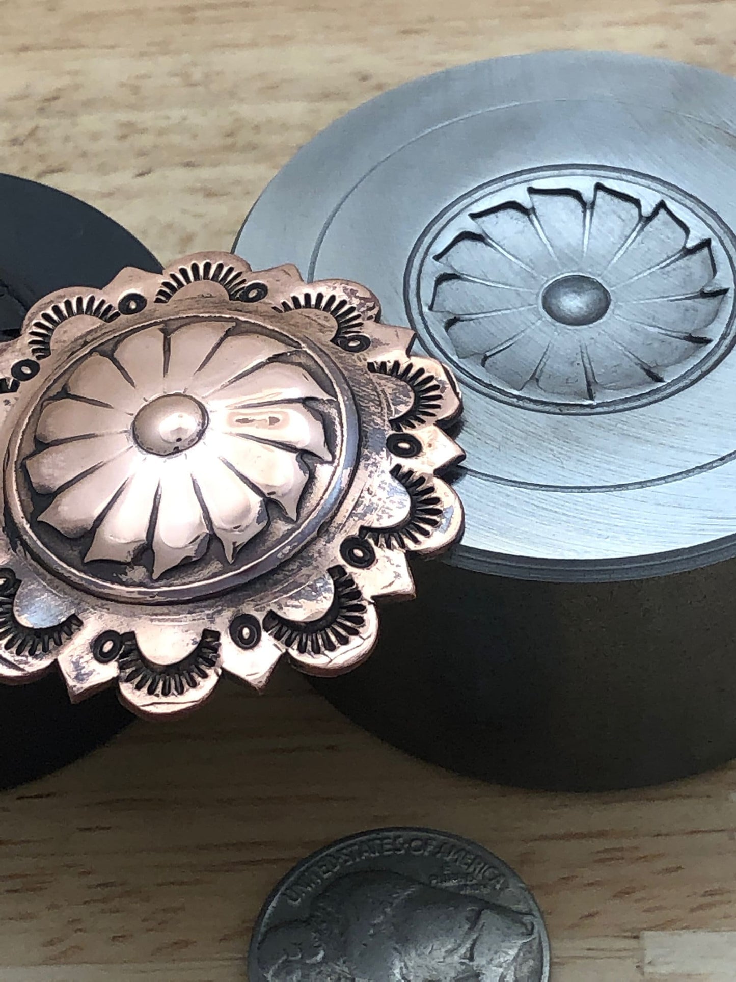 Impression Die - Windmill Concho 1.5 inch