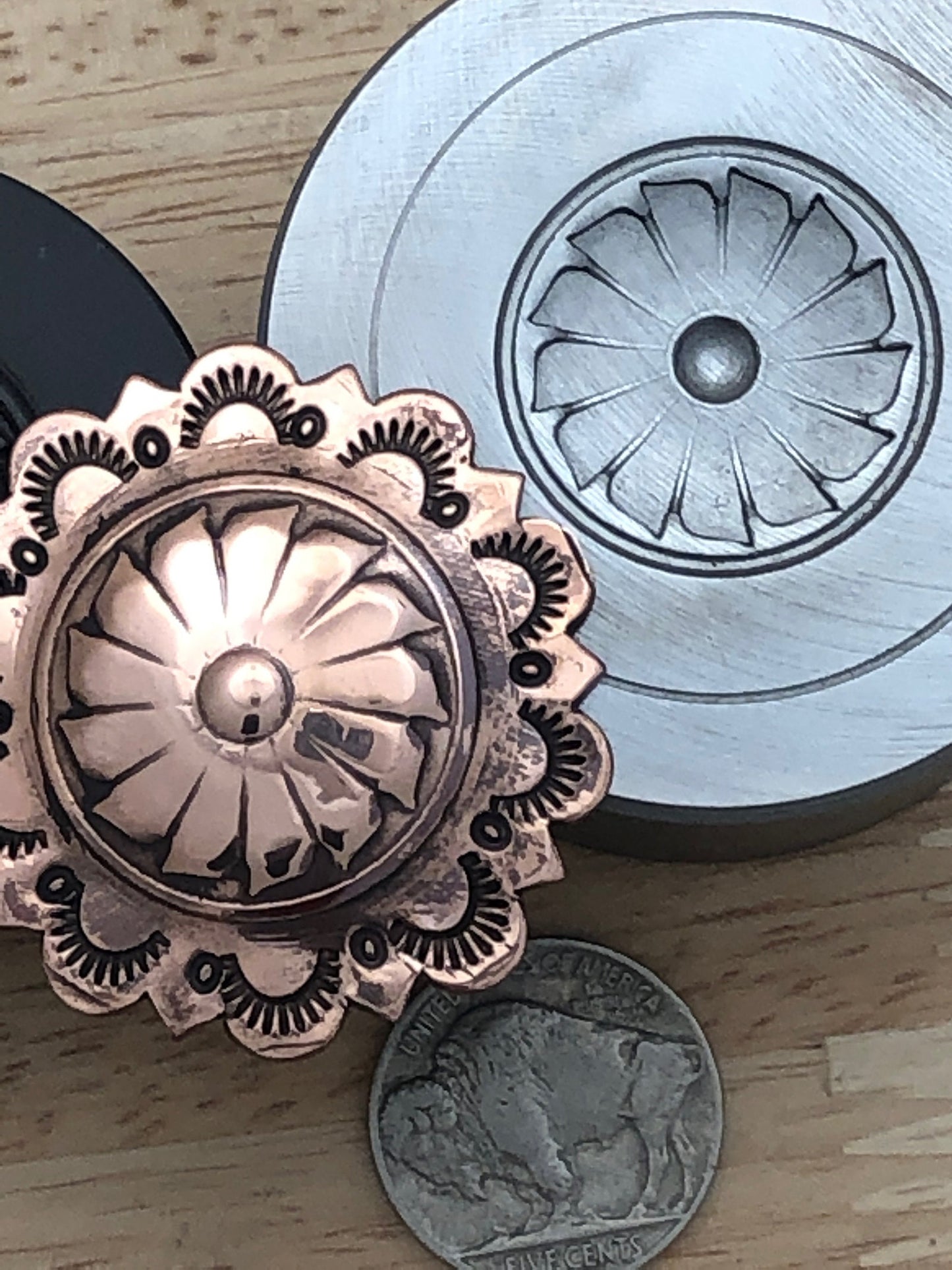 Impression Die - Windmill Concho 1.5 inch