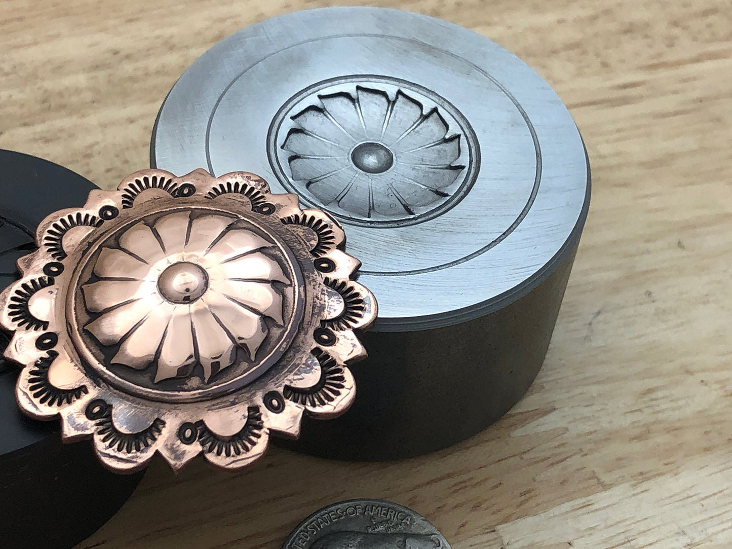 Impression Die - Windmill Concho 1.5 inch