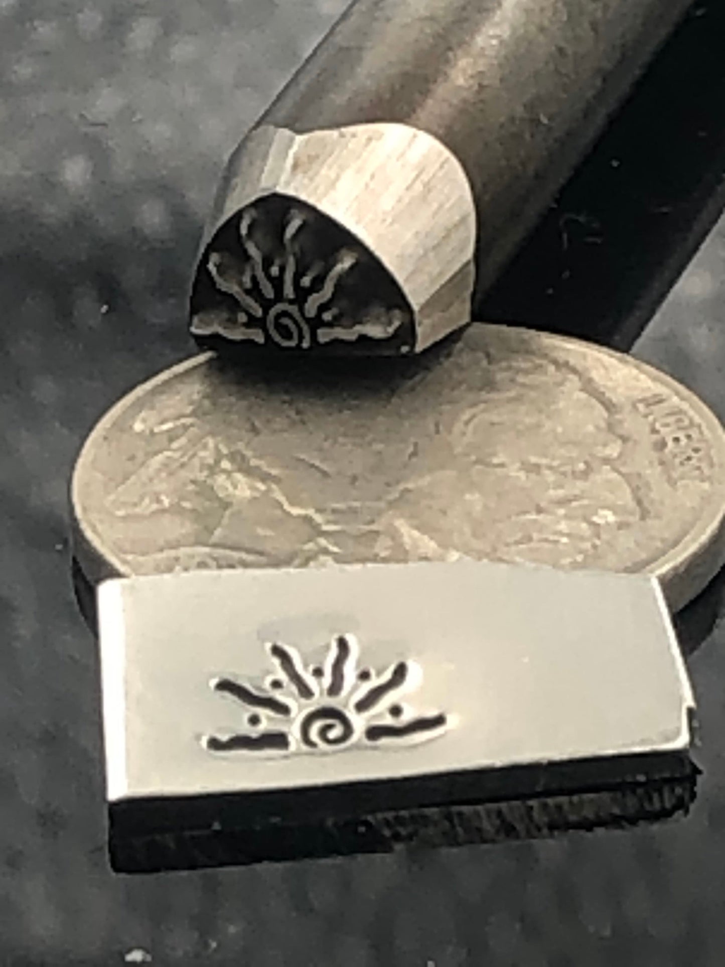 Nirvana Sunrise Metal Stamp
