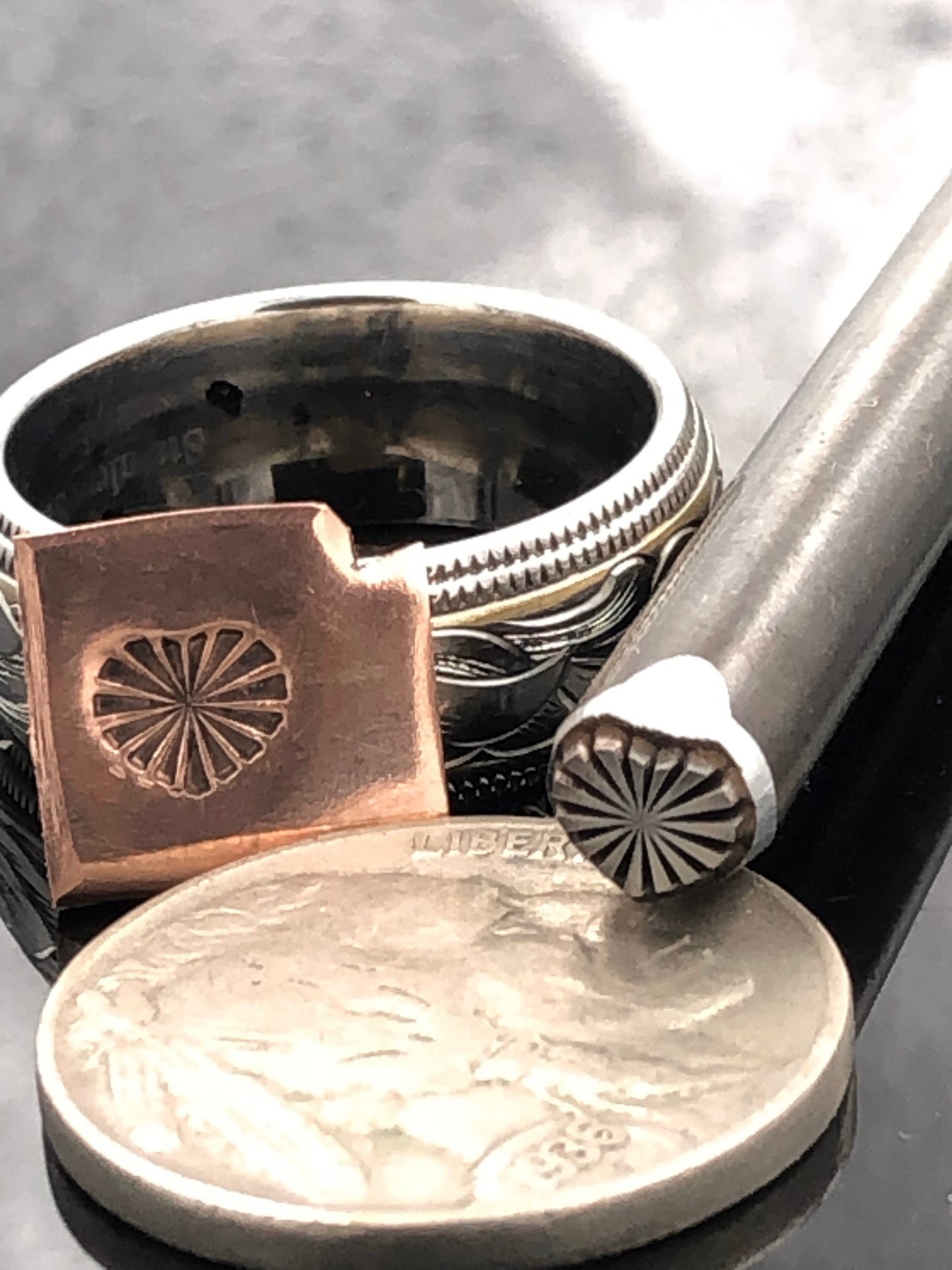 Radiant Heart Metal Stamp