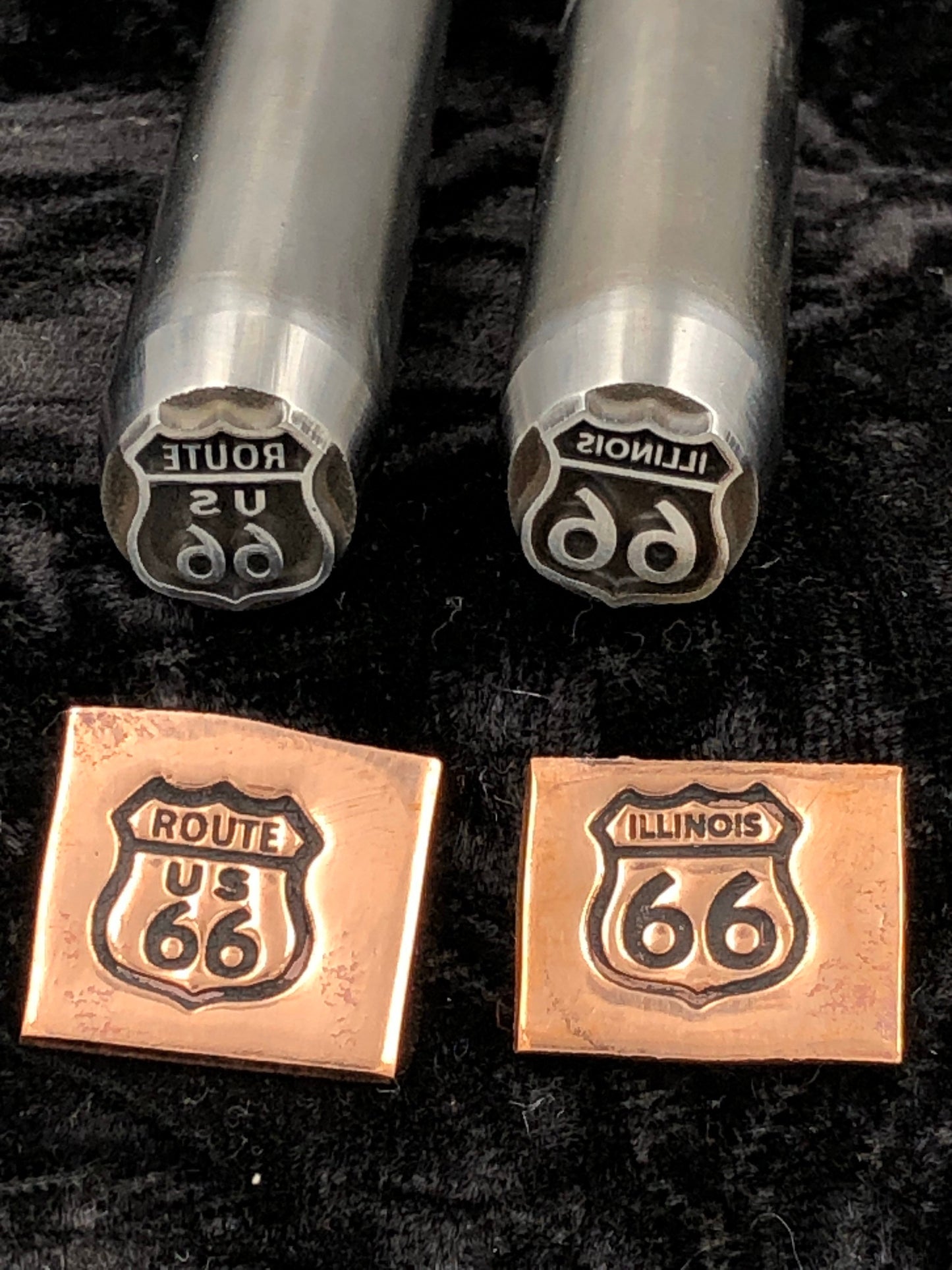 Route 66 Metal Stamp Set of 2