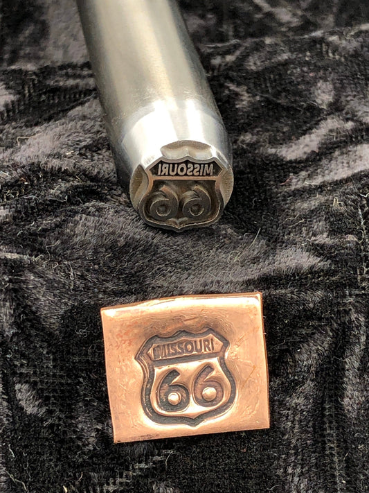 Missouri Route 66 Metal Stamp
