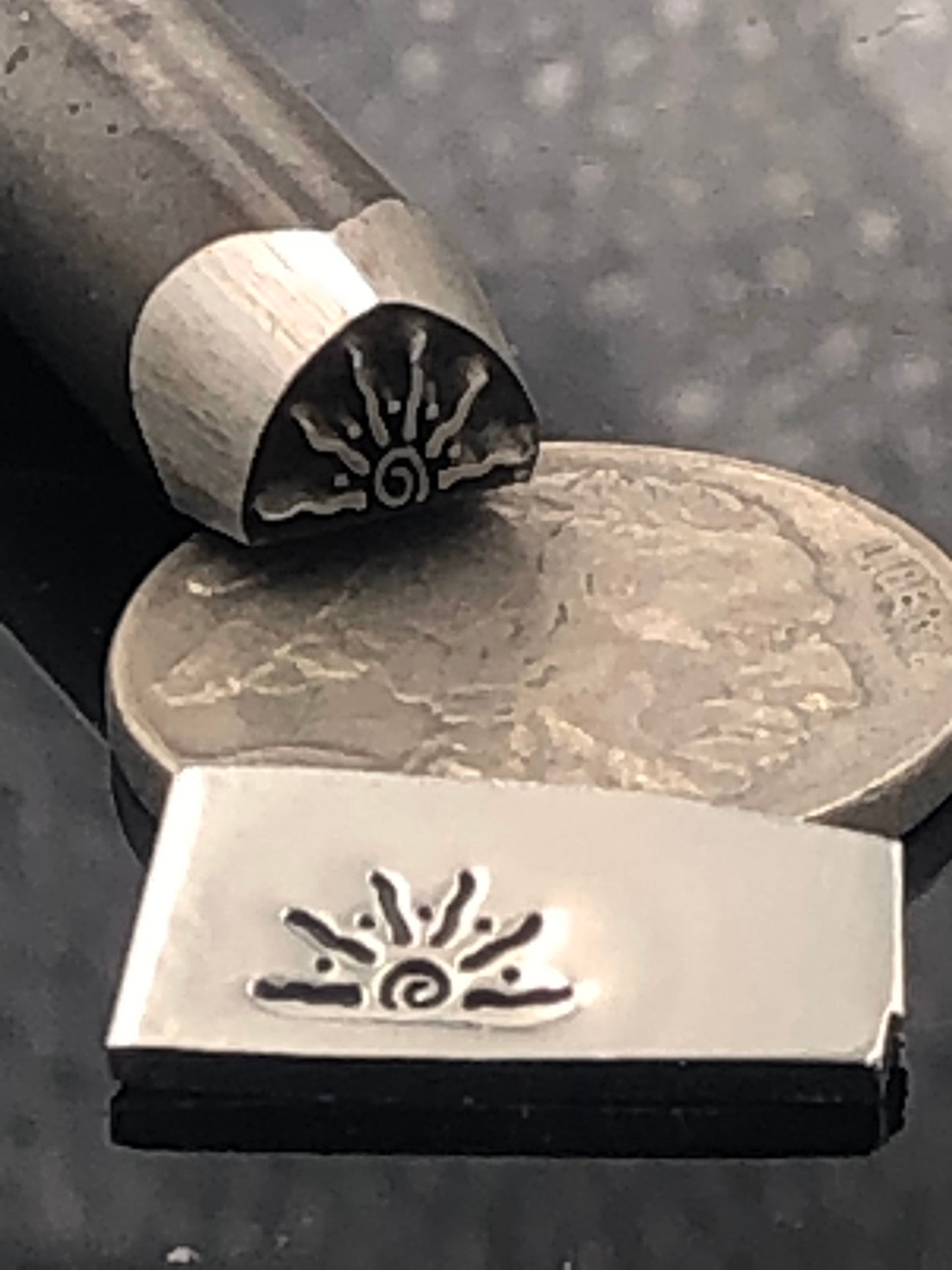 Nirvana Sunrise Metal Stamp