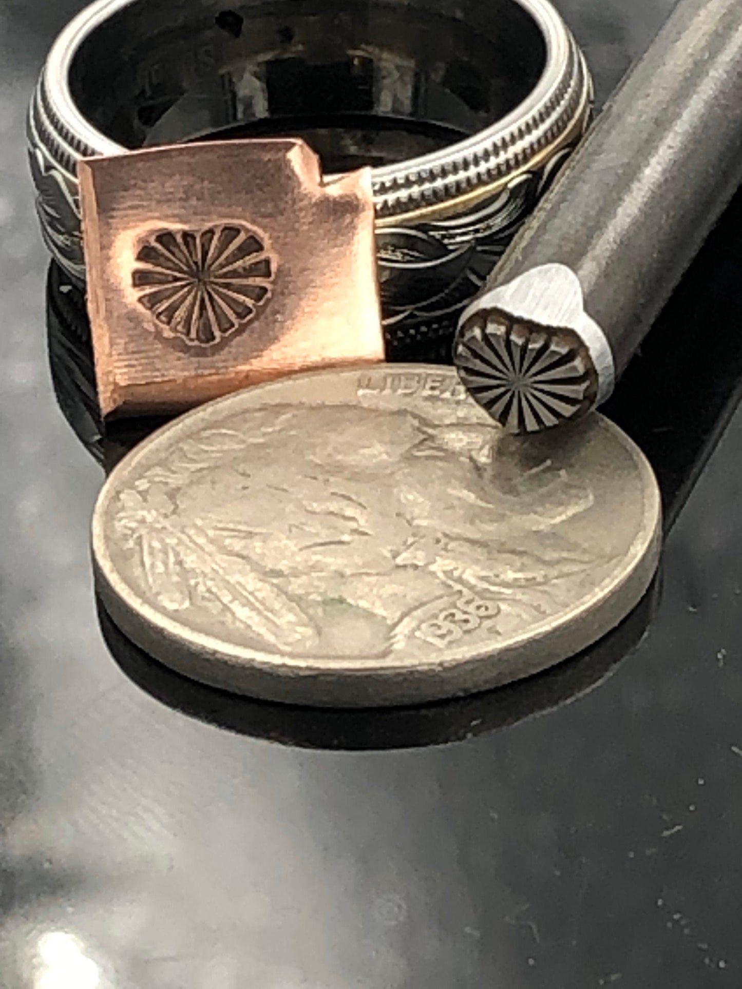 Radiant Heart Metal Stamp