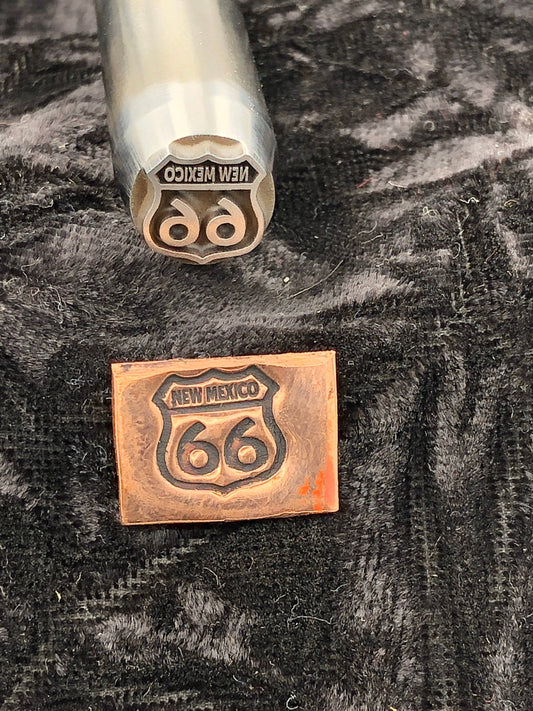 New Mexico Route 66 Metal Stamp