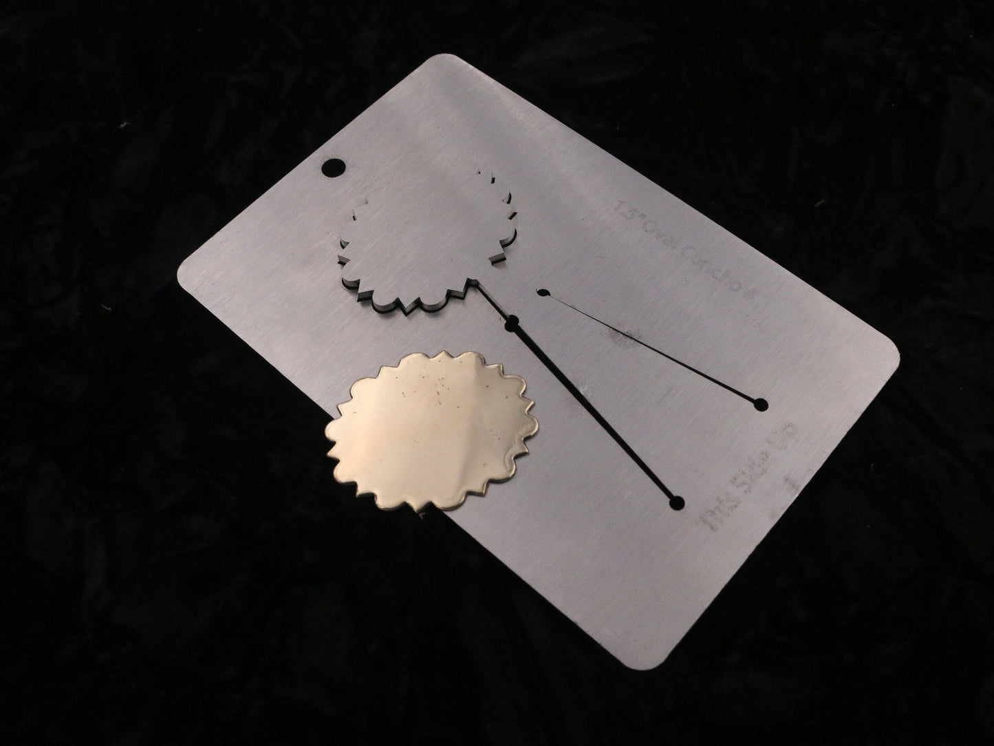 1.5 inch Oval Concho Pancake Die #1