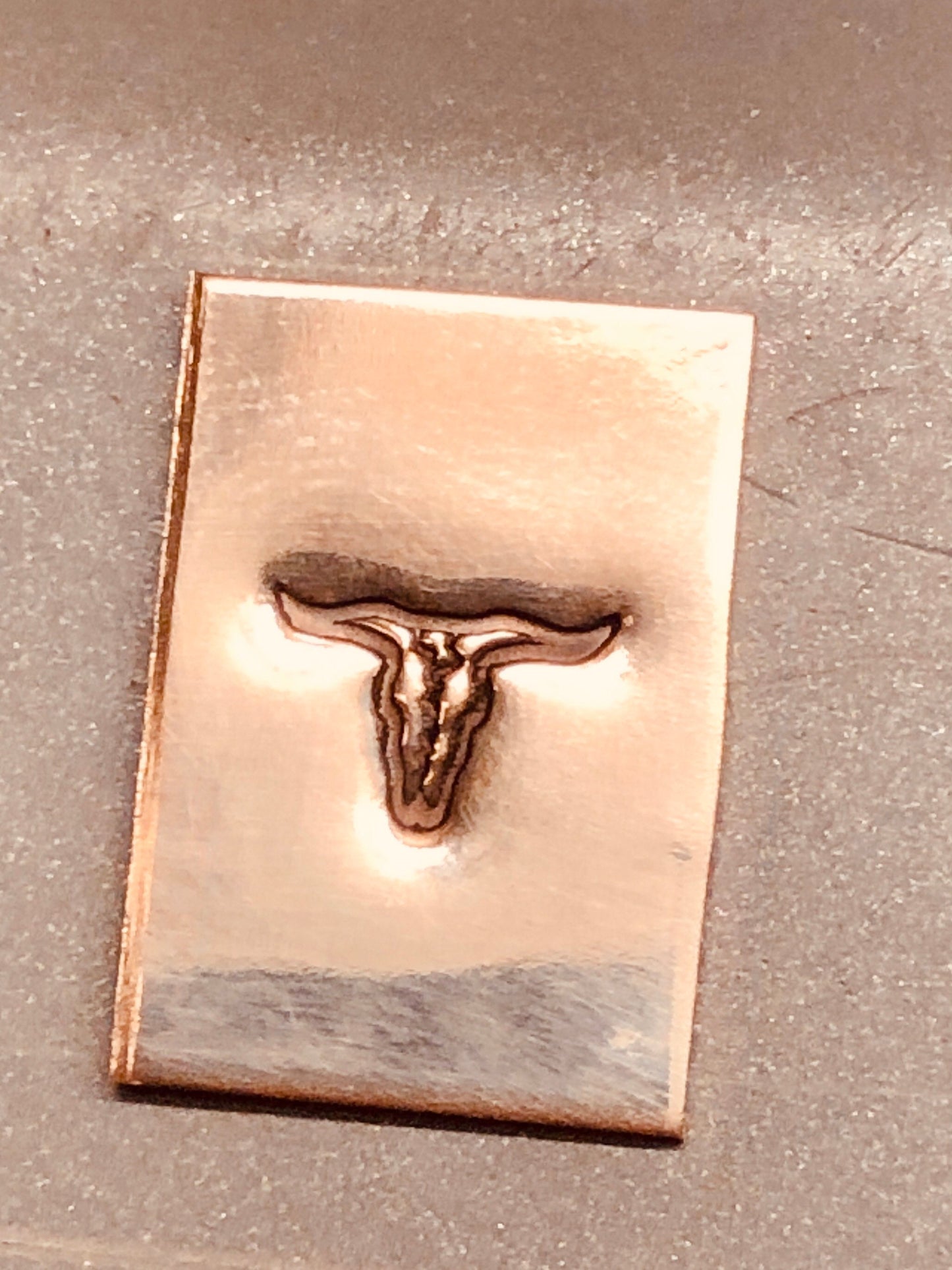 Steer Skull - Metal Stamp