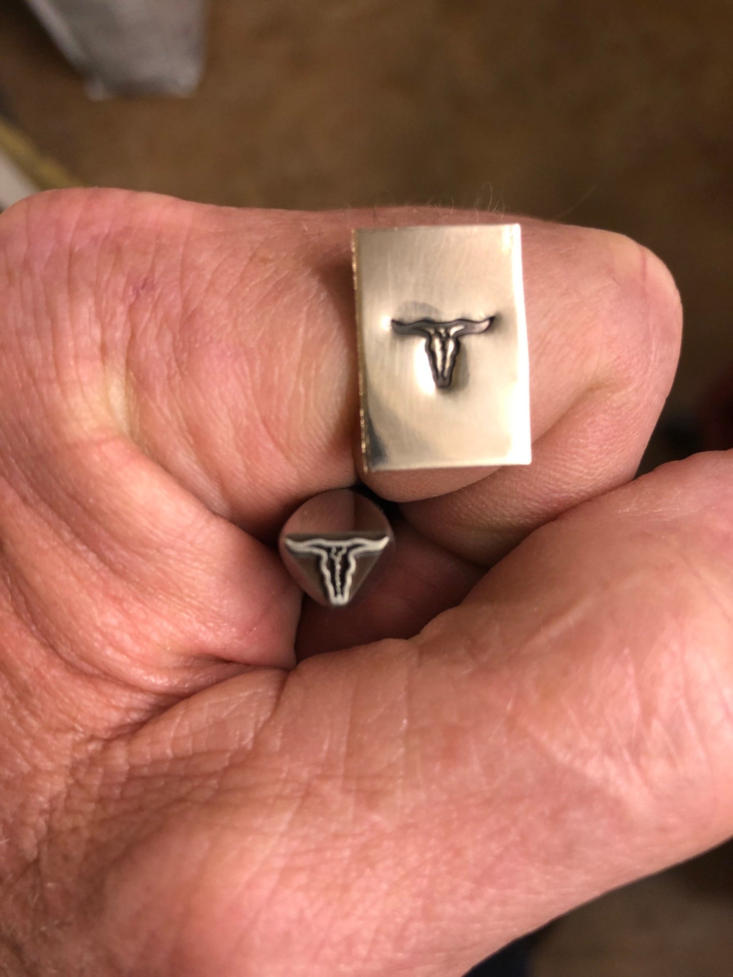 Steer Skull - Metal Stamp