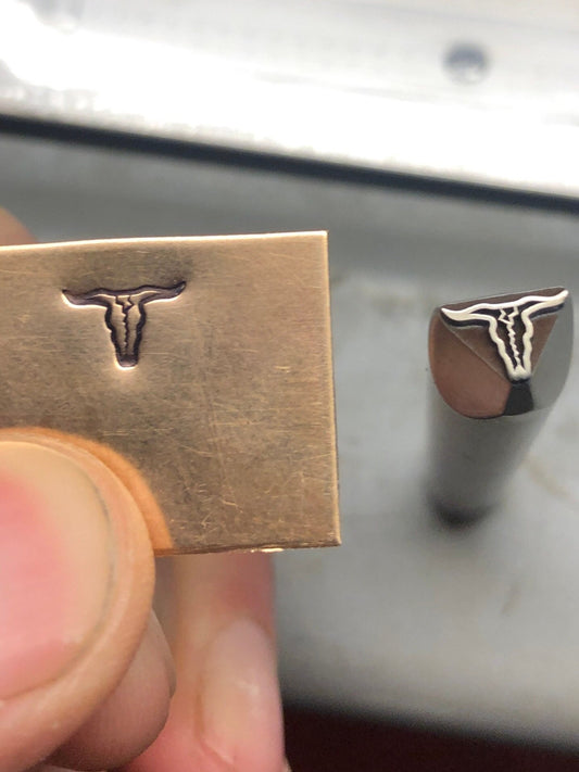 Steer Skull - Metal Stamp