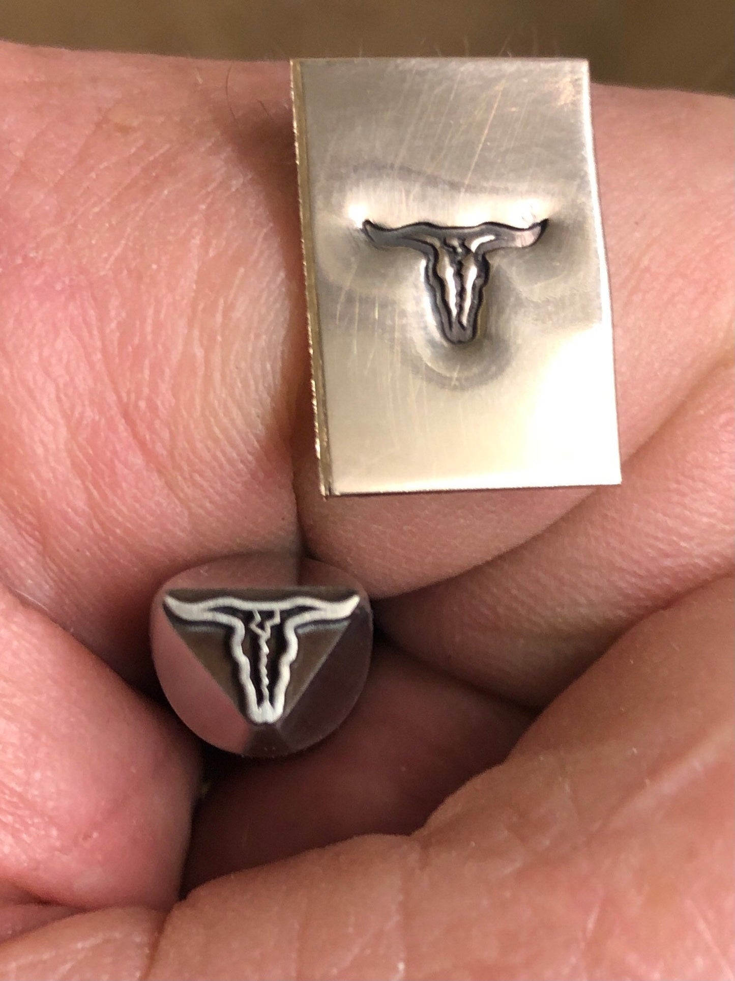Steer Skull - Metal Stamp