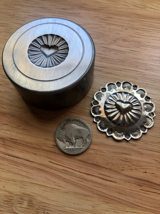 Impression Die - 1.5 Inch Heart Concho