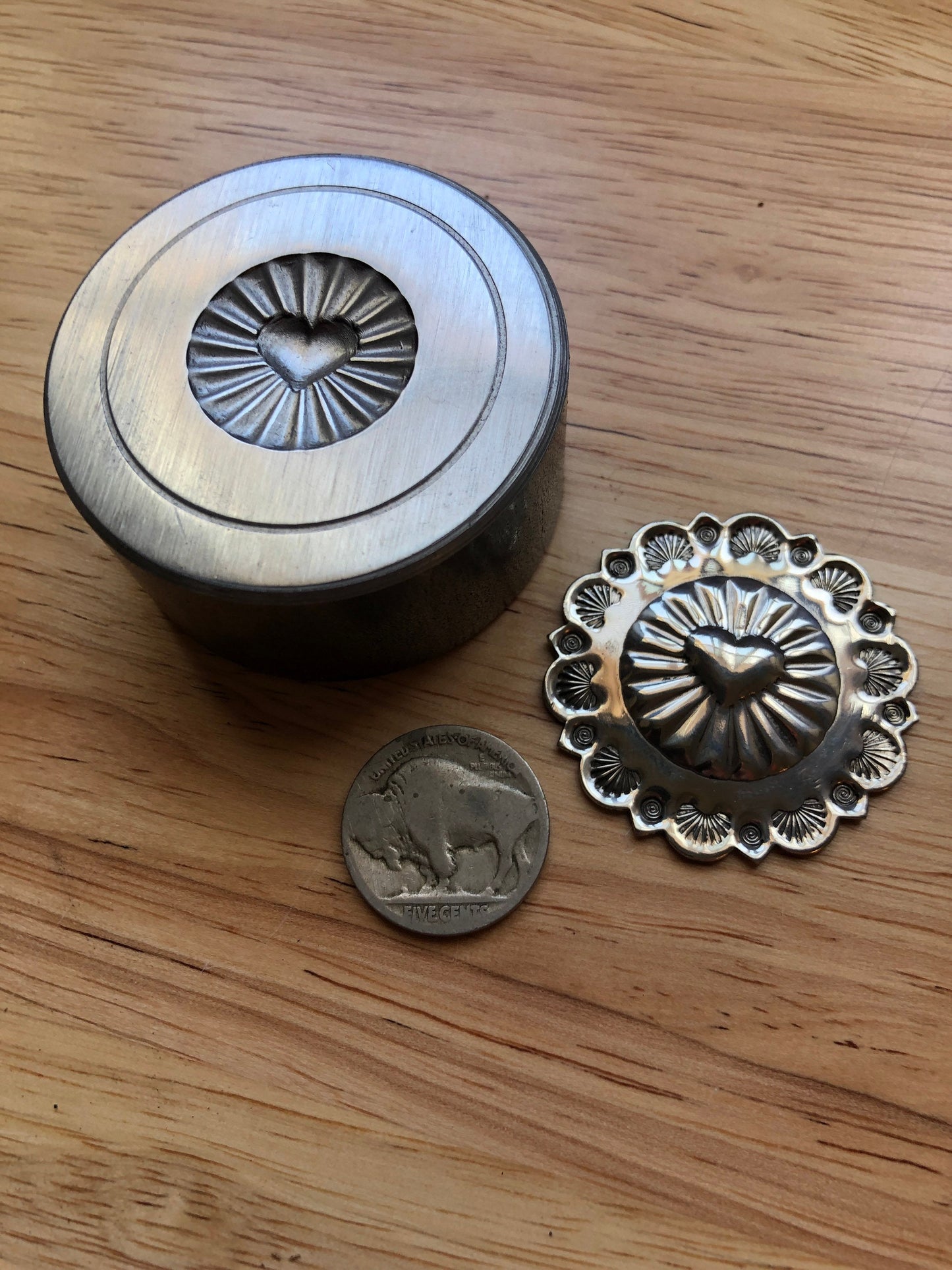 Impression Die - 1.5 Inch Heart Concho