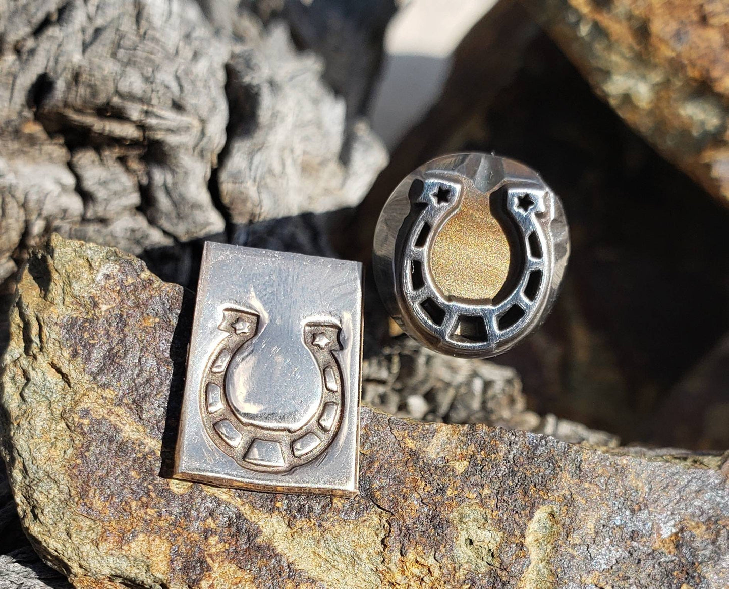 Lucky Star Horseshoe Stamp