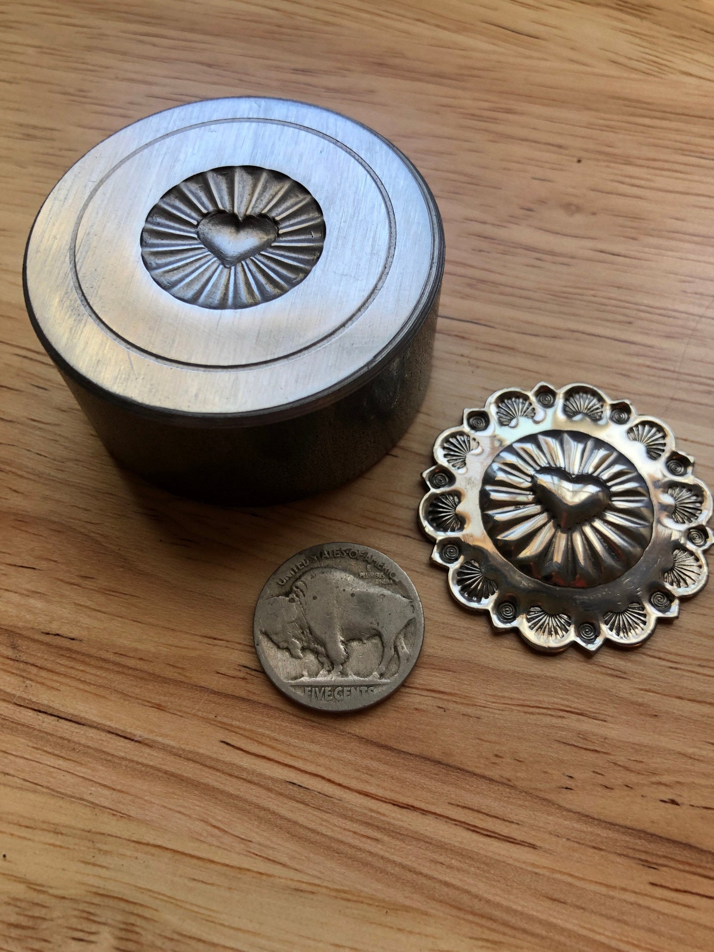 Impression Die - 1 Inch Heart Concho