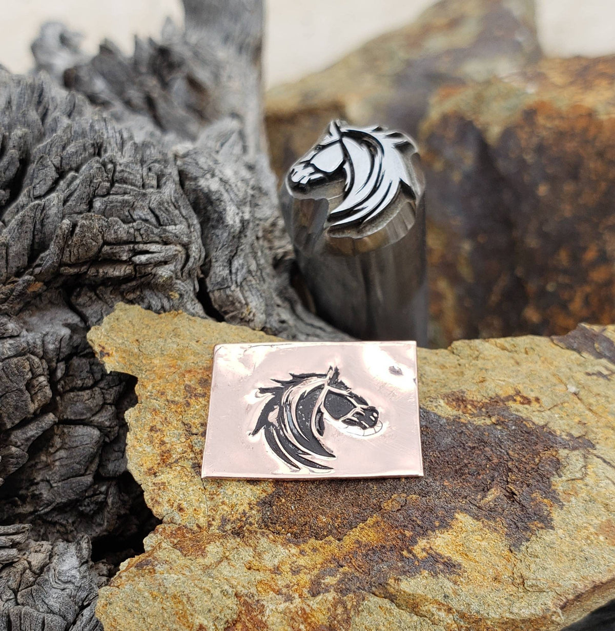 Black Stallion - Metal Stamp