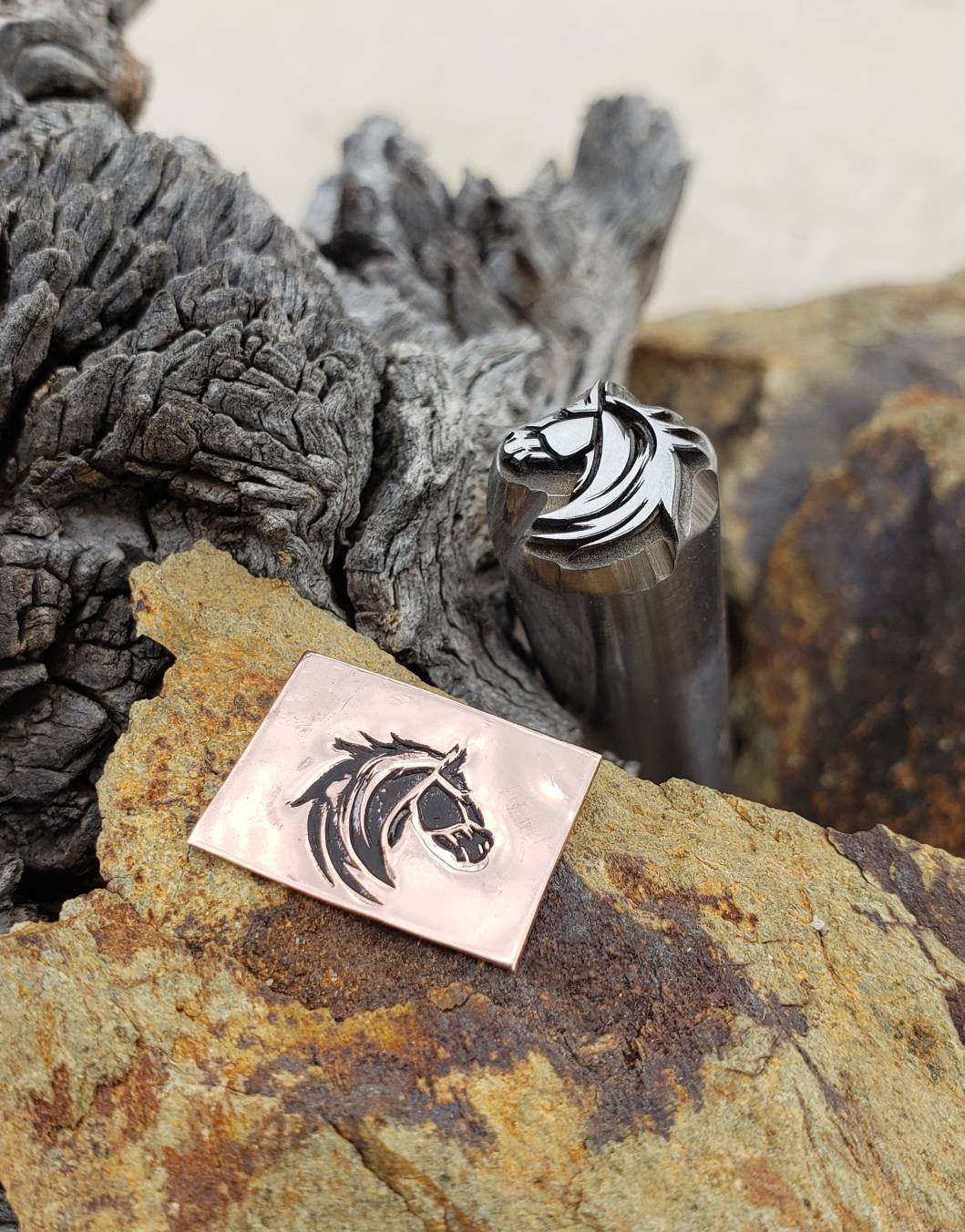 Black Stallion - Metal Stamp