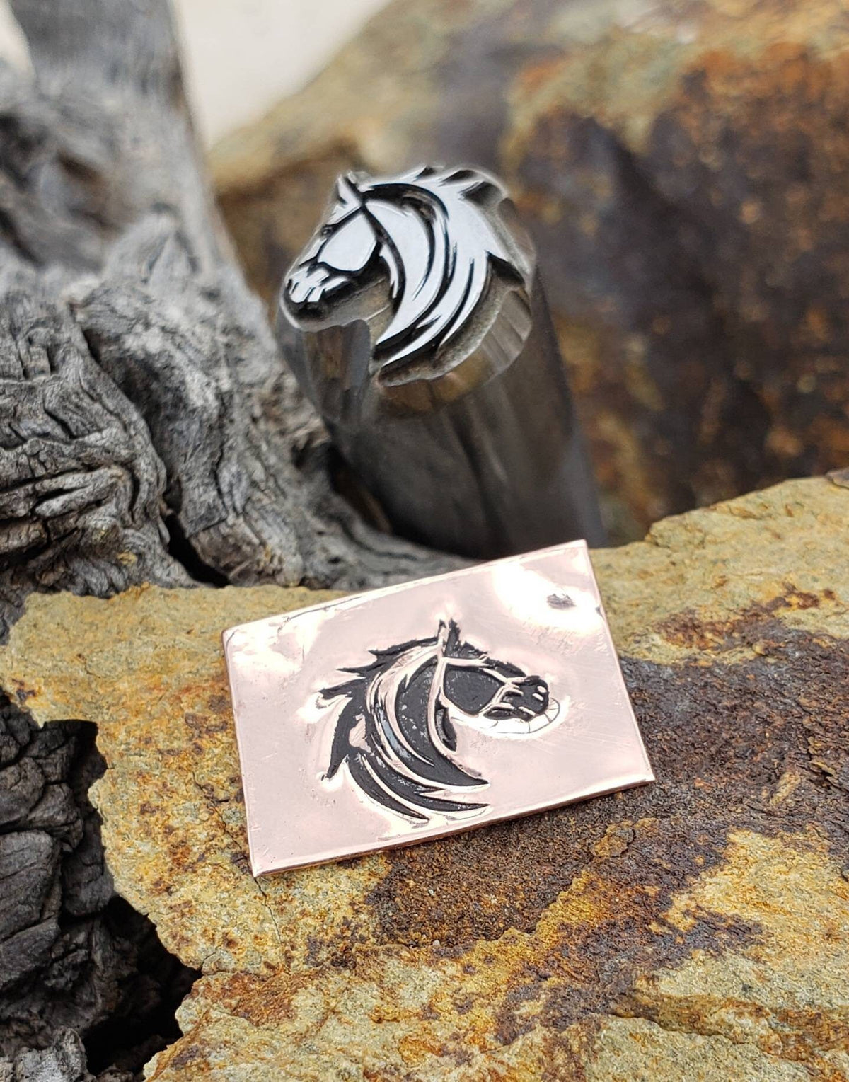 Black Stallion - Metal Stamp