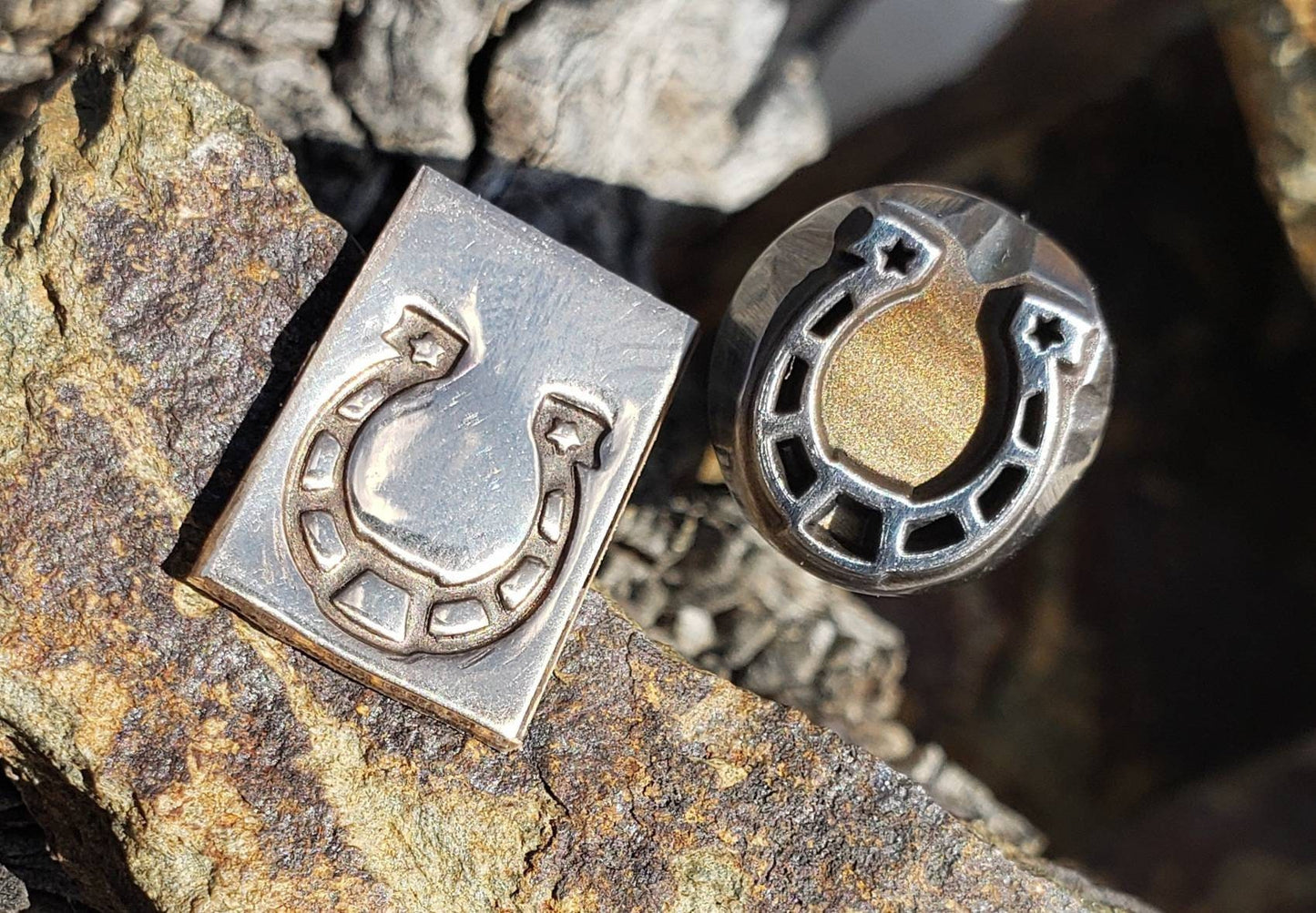 Lucky Star Horseshoe Stamp