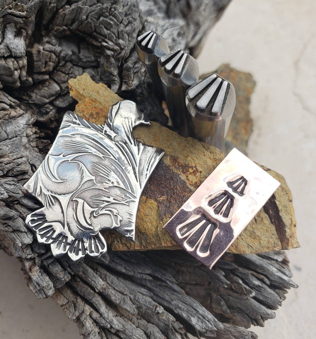 Tail Feathers-Metal Stamp