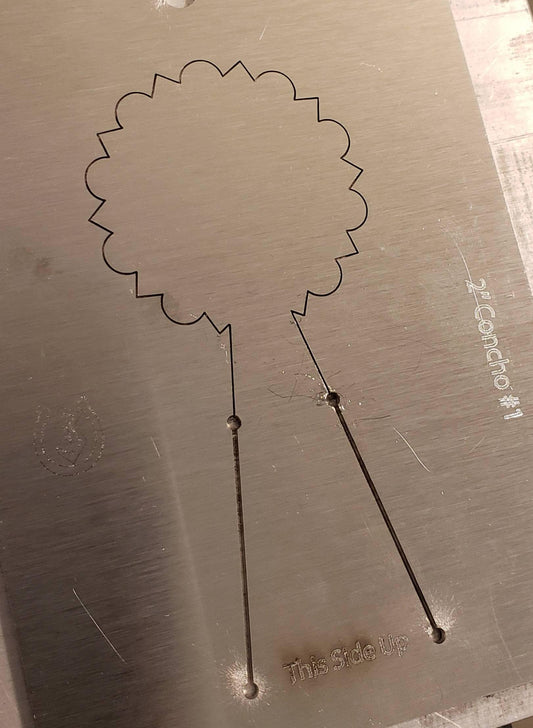 2 inch Concho Pancake Die #1