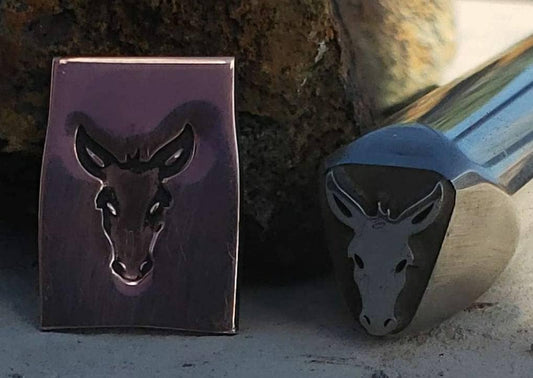 John Henry Donkey Metal Stamp
